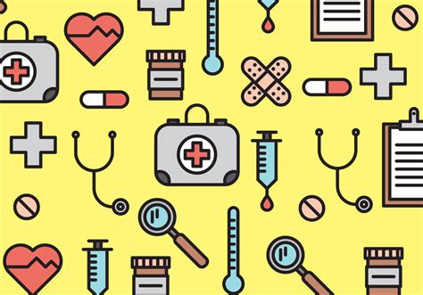 Medical Elements Pattern Vector - Download Free Vector Art, Stock Graphics & Images