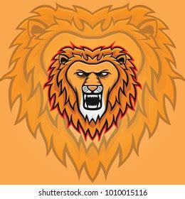 Lion Mascot Head Vector Logotype Illustration Stock Vector (Royalty Free) 1010015116 | Shutterstock