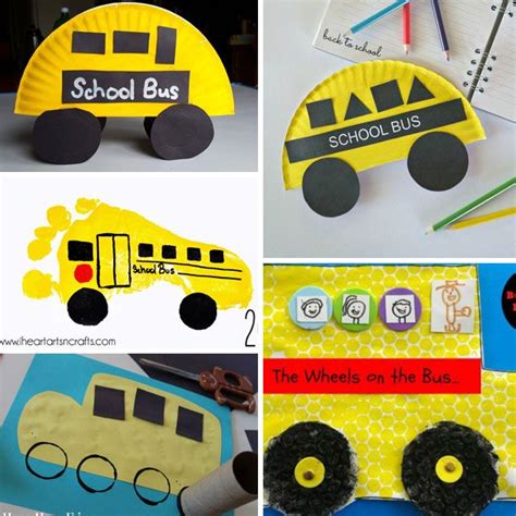 15 School Bus Crafts For Kids - Easy Back To School Craft Ideas | School bus crafts, Bus crafts ...