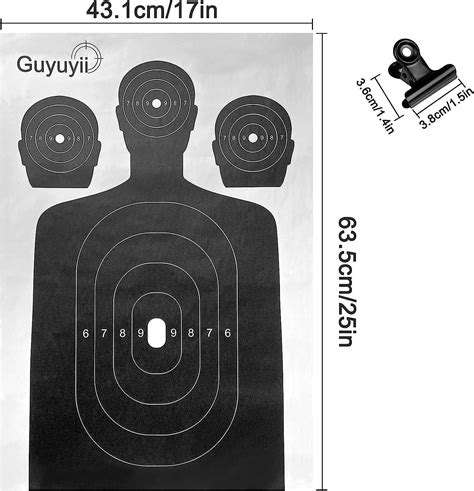 Shooting Targets Paper - 50 Sheets - 17x25 in - Silhouette Design ...