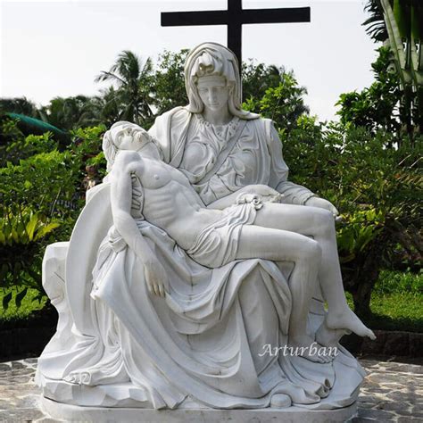 Mary Holding Dead Jesus, outdoor decor Pieta statue