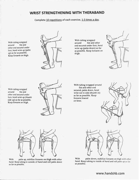 Theraband exercises for stronger wrists. I need to do some of this ...