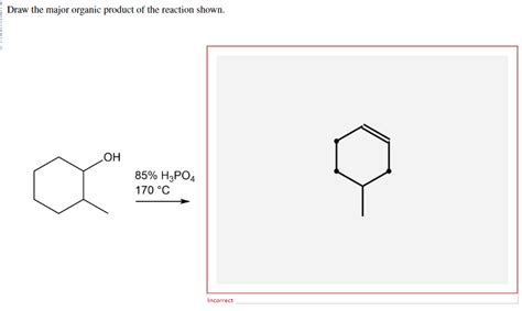 Solved Draw the major organic product of the reaction | Chegg.com