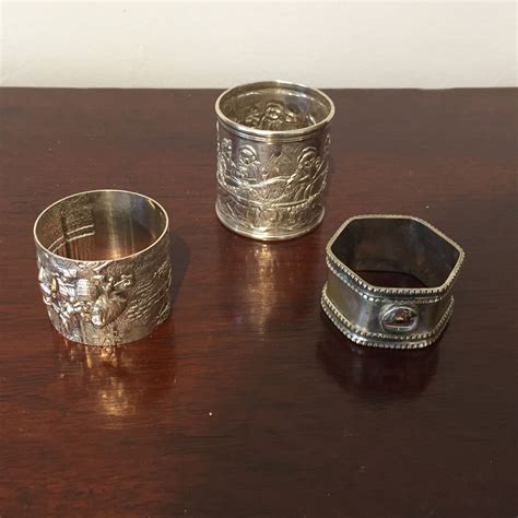 Collection Of Sterling Silver Napkin Rings | Boyd's Antiques