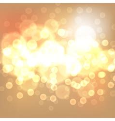 Gold christmas lights background Royalty Free Vector Image