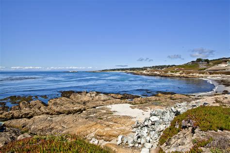 Pebble Beach 17 Mile Drive facing Spanish Bay Monterey California July ...