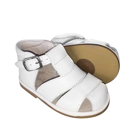 Borboleta Baby Boys White Sandals | Bumpalumpa.com