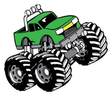 Free Cartoon Monster Truck Clipart for Download