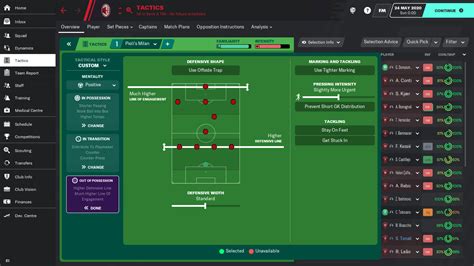 Stefano Pioli Tactics for FM20 // Rossoneri Revival 4-2-3-1 | FM Scout