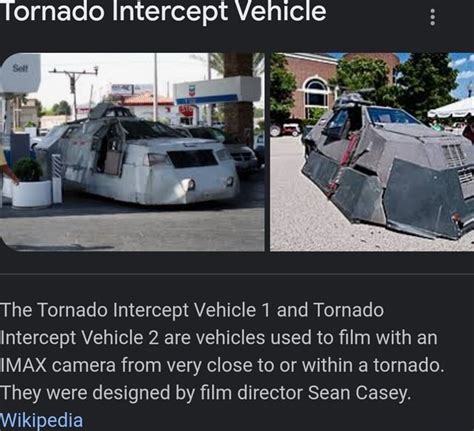 Tornado Intercept Vehicle The Tornado Intercept Vehicle 1 and Tornado ...