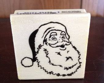 Santa rubber stamp | Etsy