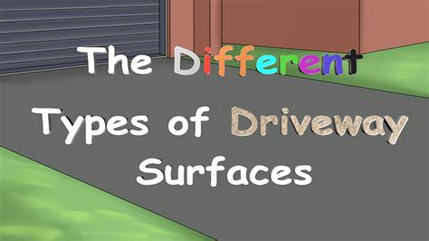 The Different Types of Driveway Surfaces! - YouTube