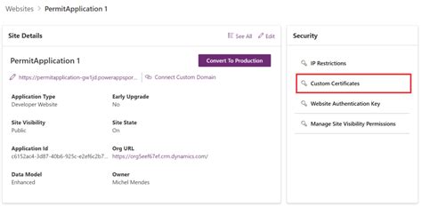 Converting a certificate from .cert to .pfx to use with Power Pages ...