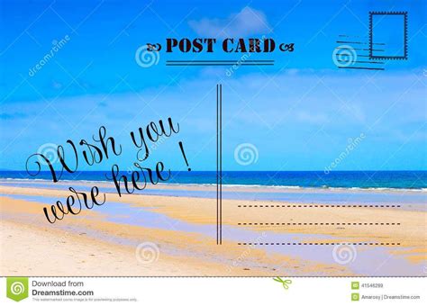 Vacation Postcard Template - Cards Design Templates