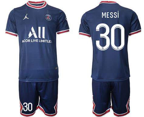 Men's Paris Saint-Germain #30 Lionel Messi 2021/22 Blue Soccer Jersey [Soccer_France ...