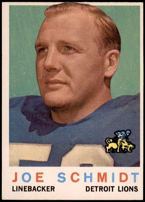 Amazon.com: 1959 Topps # 6 Joe Schmidt Detroit Lions (Football Card) Dean's Cards 5 - EX Lions ...