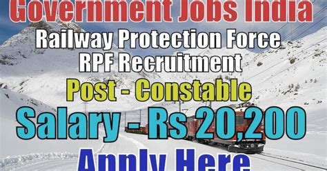 Railway Protection Force RPF Recruitment 2017 | Government Jobs India - JobsGovInd