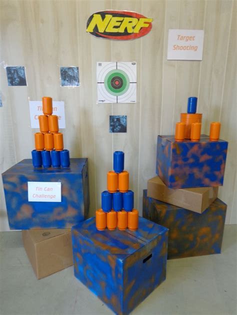 Tin Can Targets | Kids Crafts | Nerf party, Nerf birthday party, Boy birthday parties