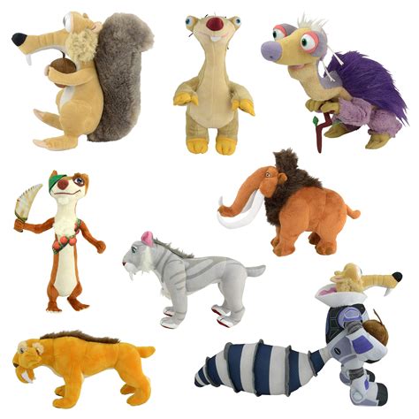 Original ICE AGE 5 collision ahead! 30cm Plush Figure Stuffed Animal Scrat Sid etc. | eBay