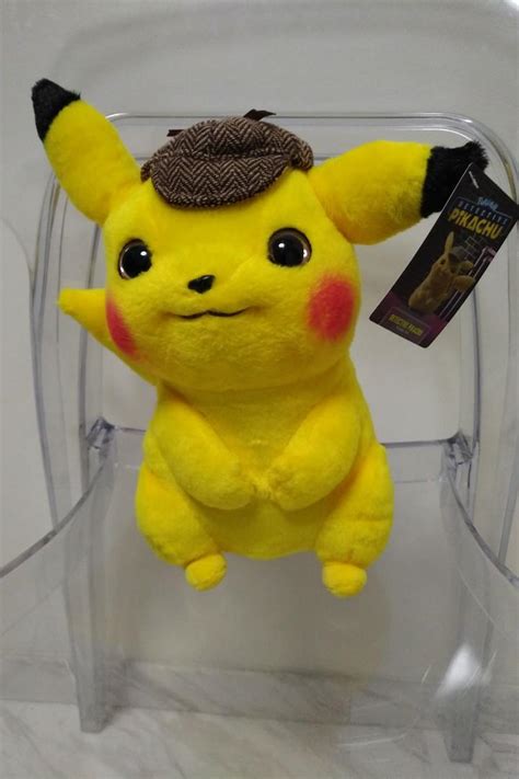 Detective Pikachu movie plushie, Hobbies & Toys, Toys & Games on Carousell