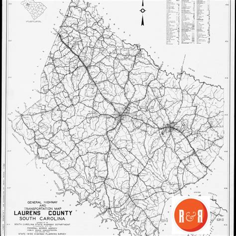 Map Of Laurens County Sc - Cities And Towns Map