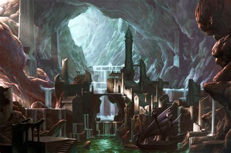 ArtStation - Underground City Warhammer Online, Chris Dien | Dwarven city, Underground cities ...