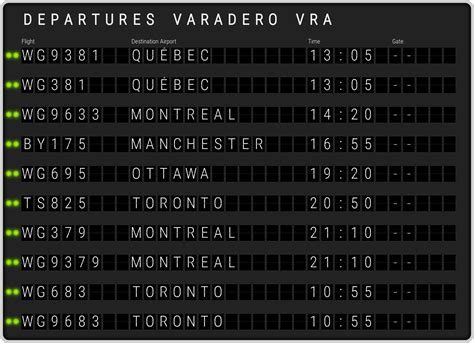 Varadero Airport Departures [VRA] Flight Schedules & departure