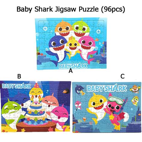 Baby Shark Jigsaw Puzzle Game Toys for Boys Girls KIds (96pcs) | Shopee Singapore