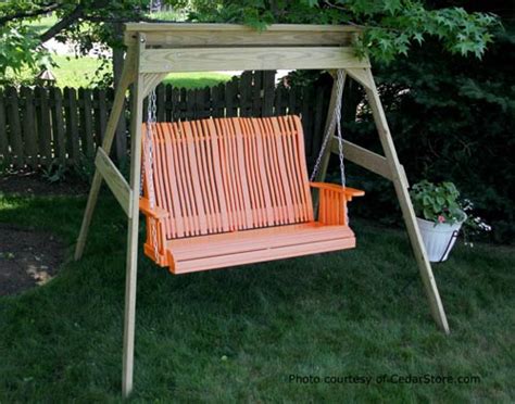 Polywood Porch Swings for Style, Color and Durability