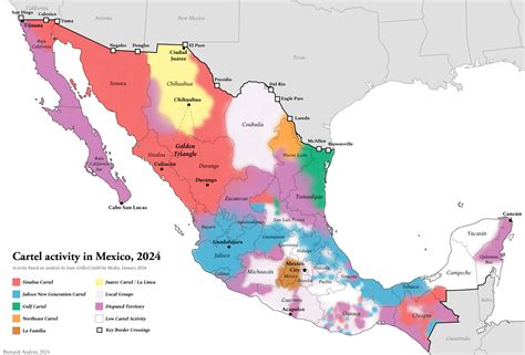 Map of Drug Cartels in Mexico 2024 - Brilliant Maps