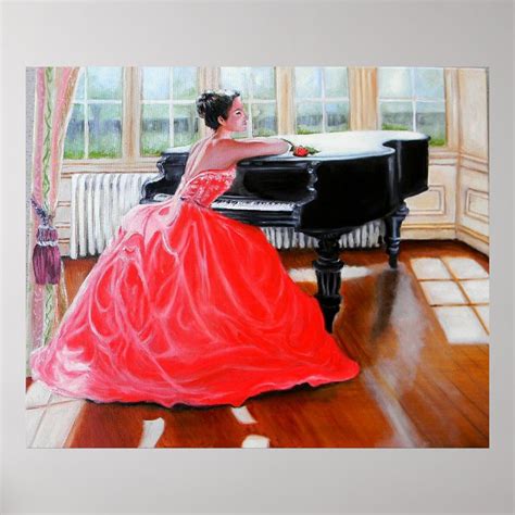 The Lady In Red Poster | Zazzle