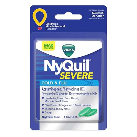 NyQuil 4-Capsules - Breakroom Choices