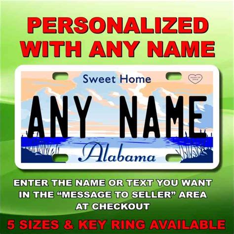 ALABAMA 1982 EMBOSSED GRAPHIC LICENSE PLATE FMX 286 $9. 99