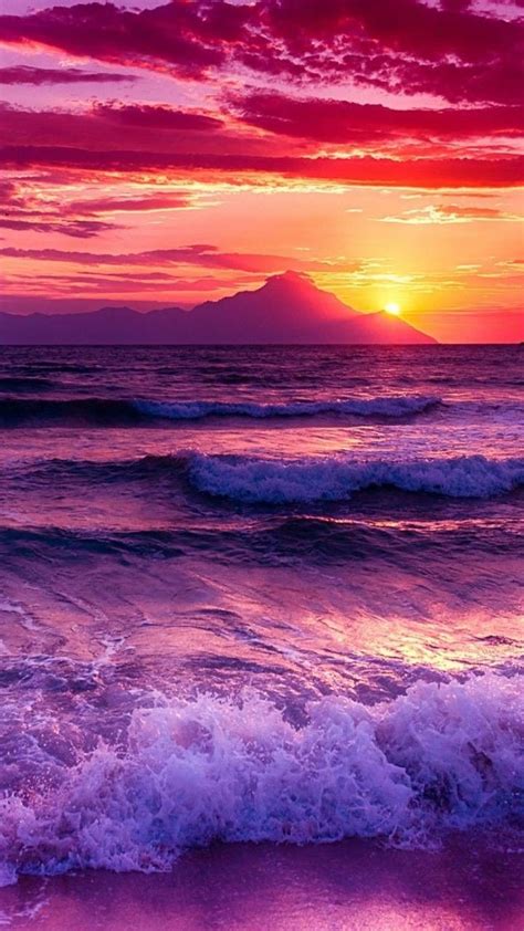 Sunset Over Ocean Wallpaper | Sunset wallpaper, Beautiful nature wallpaper, Ocean wallpaper