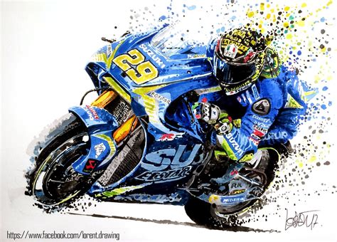 Racing Cafè: Motorcycle Art - Lorent Drawing