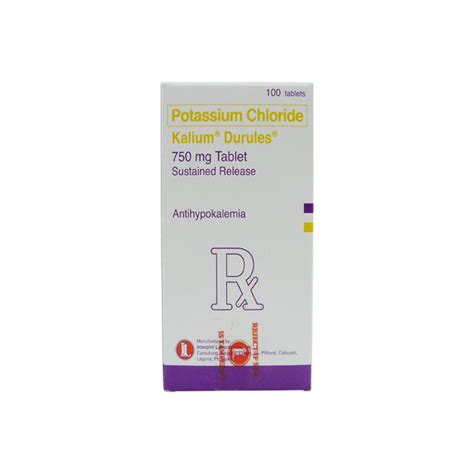 Buy Rx: Kalium Durules 750 mg Tablet Online | Southstar Drug