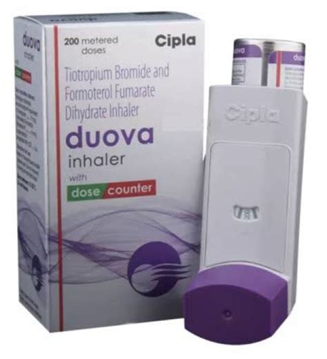 Formoterol ( 6 mcg ) + Tiotropium ( 9 mcg ) Generic Inhaler ( 200 Doses ...