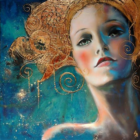 Gold art painting, Art painting, Female art