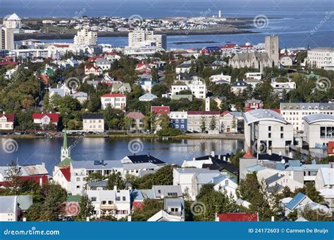 View of Reykjavik, Iceland stock image. Image of building - 24172603