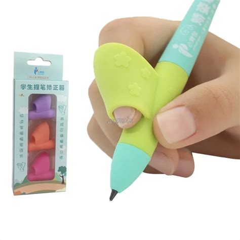 3PCS/Set Children Pencil Holder Pen Writing Aid Grip Posture Correction ...