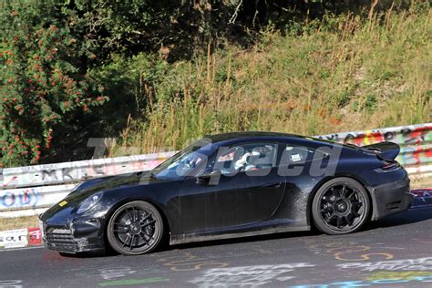 Spy Shots: An Early Look at the 2023 Porsche 911 GTS Hybrid