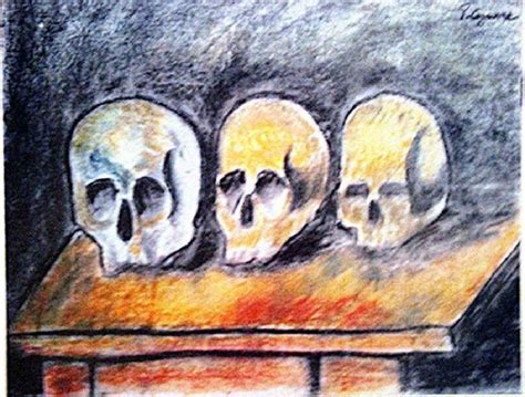 Paul Cezanne - Three Skulls