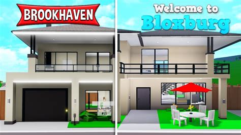 Making a BROOKHAVEN House in Bloxburg! - YouTube