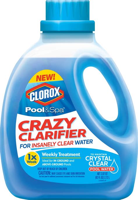 Clorox Pool&Spa Crazy Clarifier for Insanely Clear Water, 92 oz ...