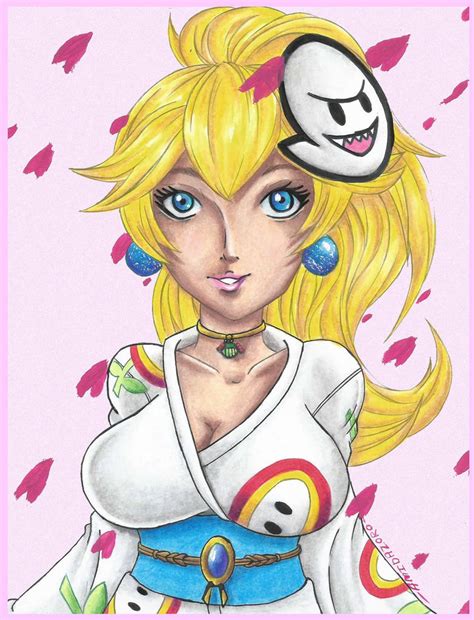 Peach Kimono by Amidazoro on DeviantArt