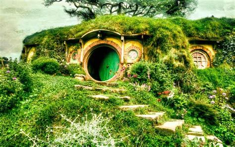 Bilbo Baggins home in the Shire, Hobbiton, New Zealand by Gayle Kagen | Landscape, Big ben, Pictures