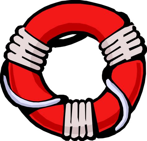 Lifebuoy Ring Lifesaver Vector Image Illustration Of - Life Preserver ...