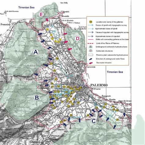 -Map of traditional underground water systems and hydro-structural ...