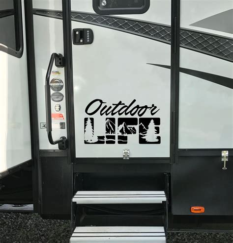 Outdoor Life RV Vinyl Decal -Large Vinyl Monogram - Outdoor Life - Custom RV Decal - Camping ...