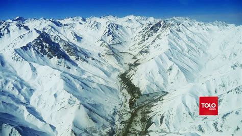 Aerial shots of Afghan mountains in winter - YouTube